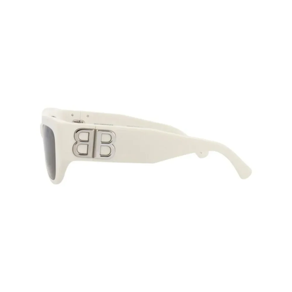 Balenciaga Cat Eye-Frame Recycled Acetate Sunglasses White Womens